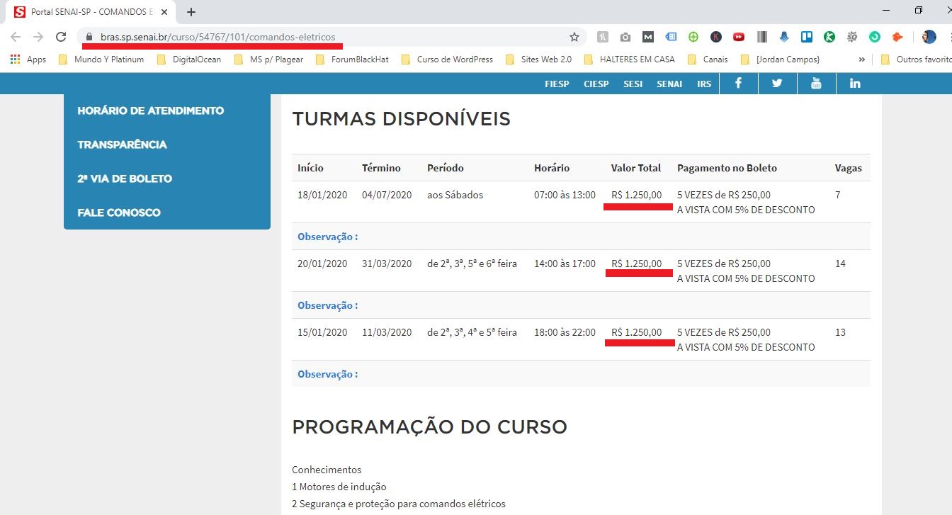 Curso comandos eletricos Senai Manaus Curso de Comandos Elétricos